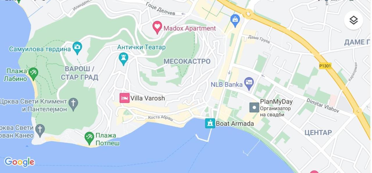 Madox Leilighet Ohrid Eksteriør bilde